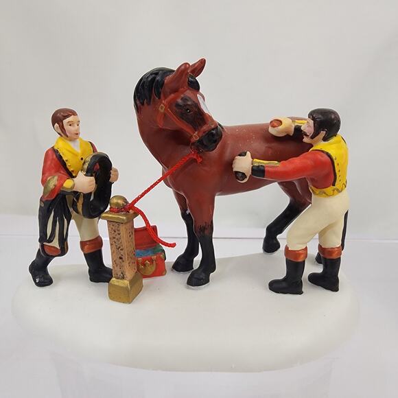 Department 56 Tending The Royal Horses #58813 Dickens Village Christmas w/Box - Picture 2 of 10